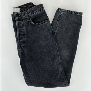 Everlane '90s Cheeky Jean in Organic Cotton Washed Black Size 27 Ankle Length